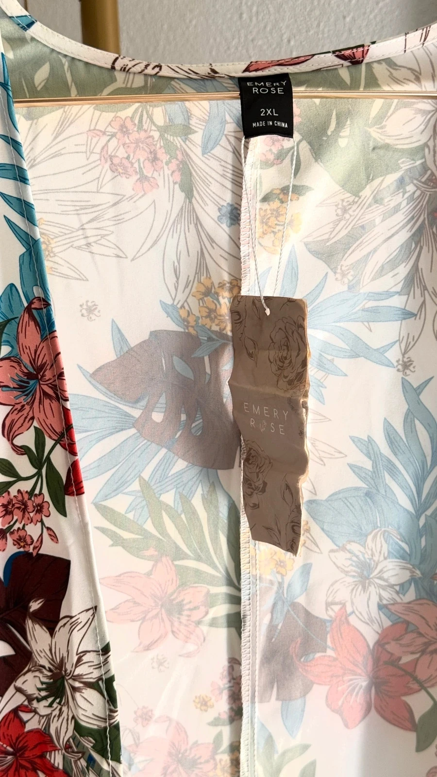Lindo Kimono Floral Tropical Emery Rose • 2XL / 44 • TNC41 – photo 3